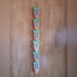 Easter Carrot Shaped Wall Decor